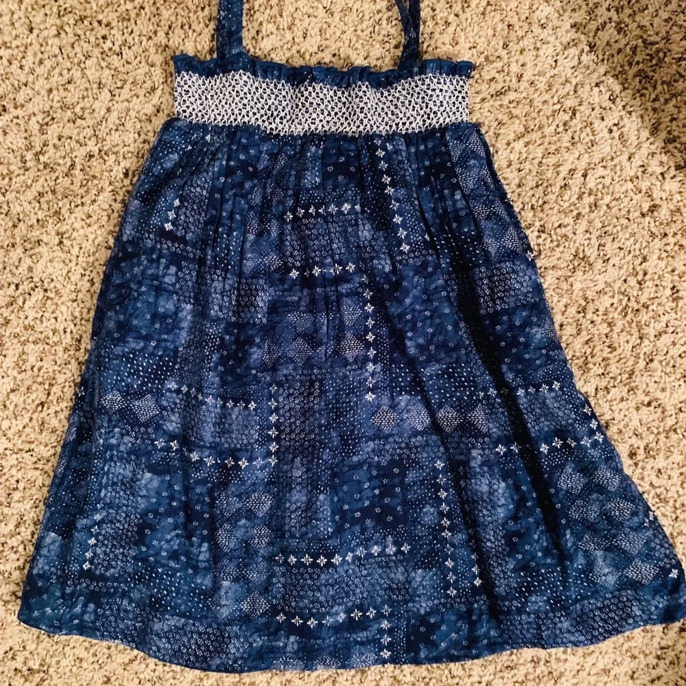 Girl’s True Craft, Blue Sleeveless Sundress, Size 7, New - Picture 5 of 5